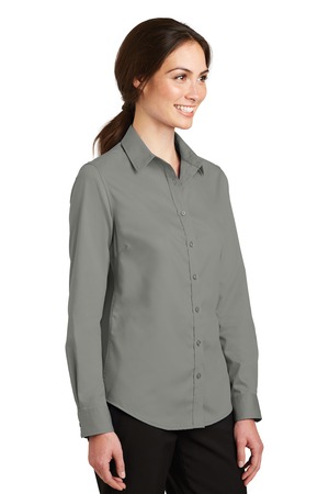 Port Authority® Ladies SuperPro™ Twill Shirt - Image 2