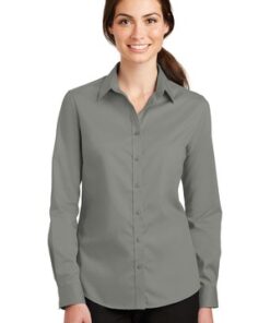 Port Authority® Ladies SuperPro™ Twill Shirt - Image 1