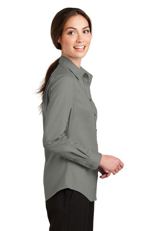 Port Authority® Ladies SuperPro™ Twill Shirt - Image 3