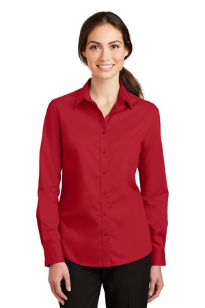 Port Authority® Ladies SuperPro™ Twill Shirt - Image 9