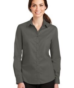 Port Authority® Ladies SuperPro™ Twill Shirt - Image 10