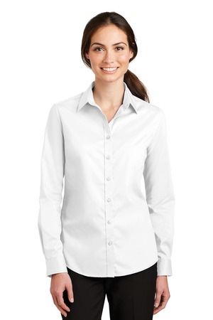 Port Authority® Ladies SuperPro™ Twill Shirt - Image 7