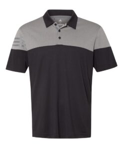 Adidas - Heather 3-Stripes Block Sport Shirt - Image 5