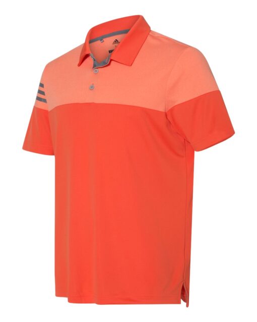 Adidas - Heather 3-Stripes Block Sport Shirt - Image 2