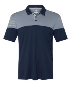 Adidas - Heather 3-Stripes Block Sport Shirt - Image 8