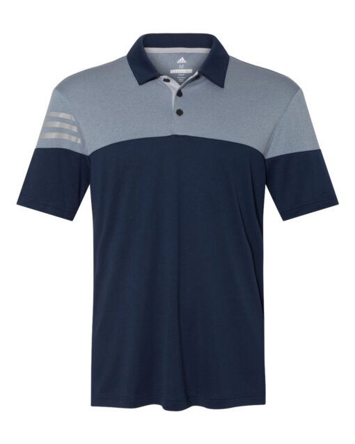 Adidas - Heather 3-Stripes Block Sport Shirt - Image 8