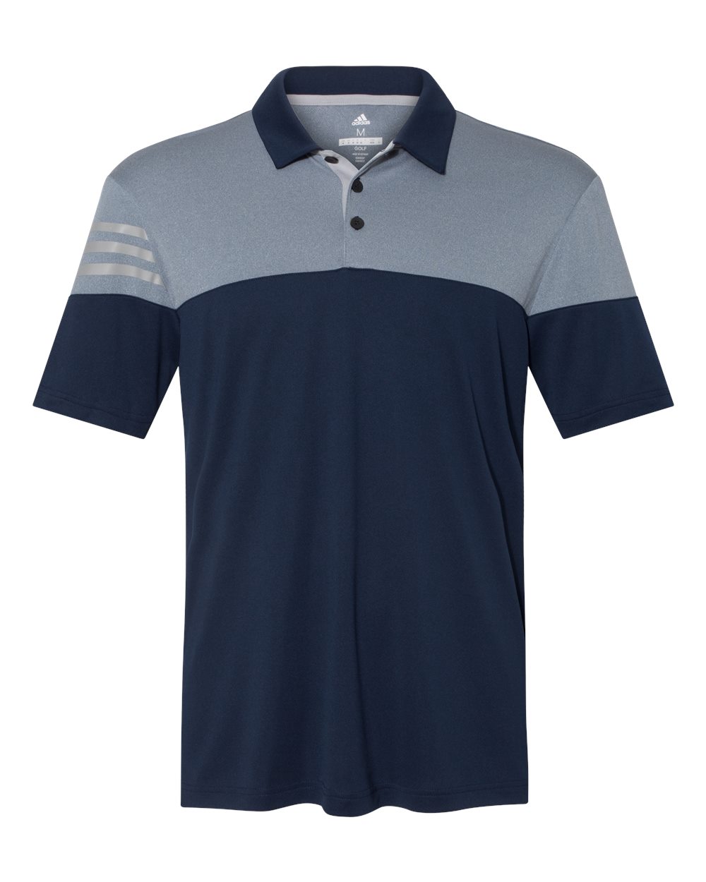 Adidas - Heather 3-Stripes Block Sport Shirt - Image 8