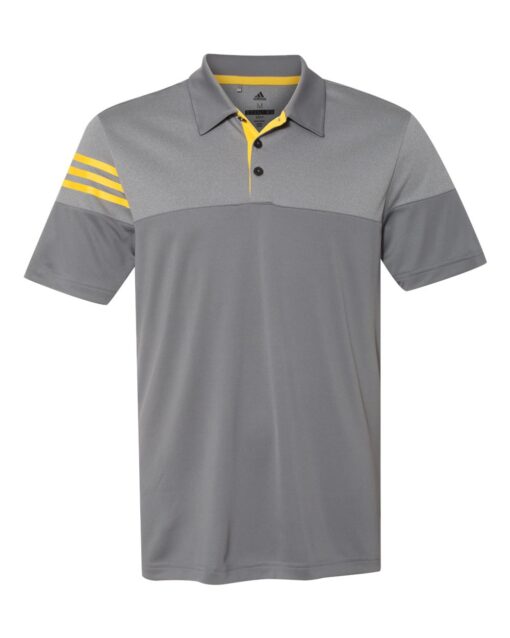 Adidas - Heather 3-Stripes Block Sport Shirt - Image 6