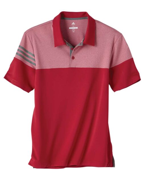 Adidas - Heather 3-Stripes Block Sport Shirt - Image 11