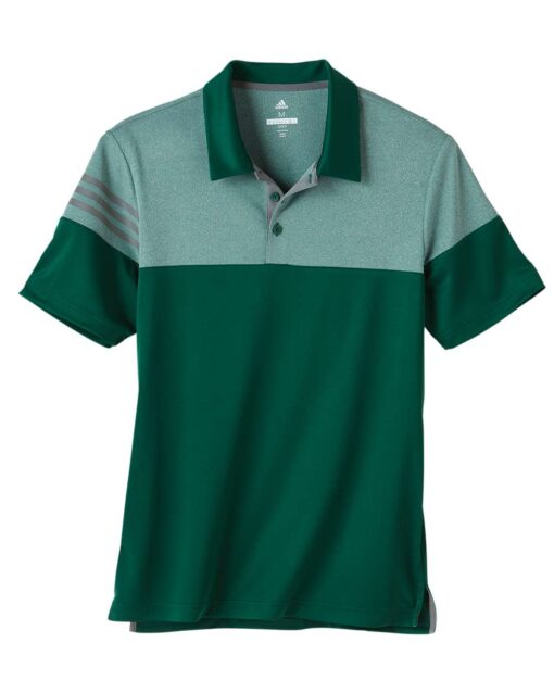 Adidas - Heather 3-Stripes Block Sport Shirt - Image 7