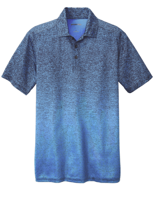 Sport-Tek ® Ombre Heather Polo - Image 2