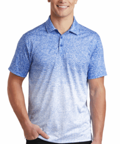 Sport-Tek ® Ombre Heather Polo - Image 5