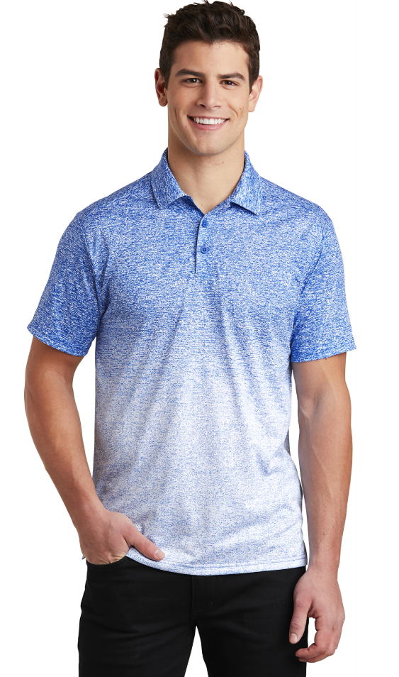 Sport-Tek ® Ombre Heather Polo - Image 5