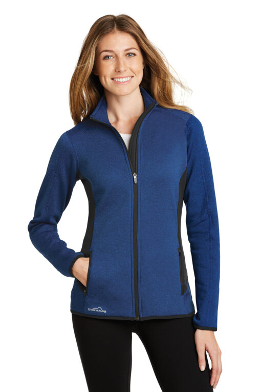 Eddie Bauer® Ladies Full-Zip Heather Stretch Fleece Jacket