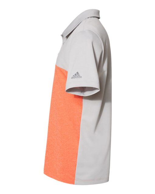 Adidas - Heathered Colorblock 3-Stripes Sport Shirt - Image 2