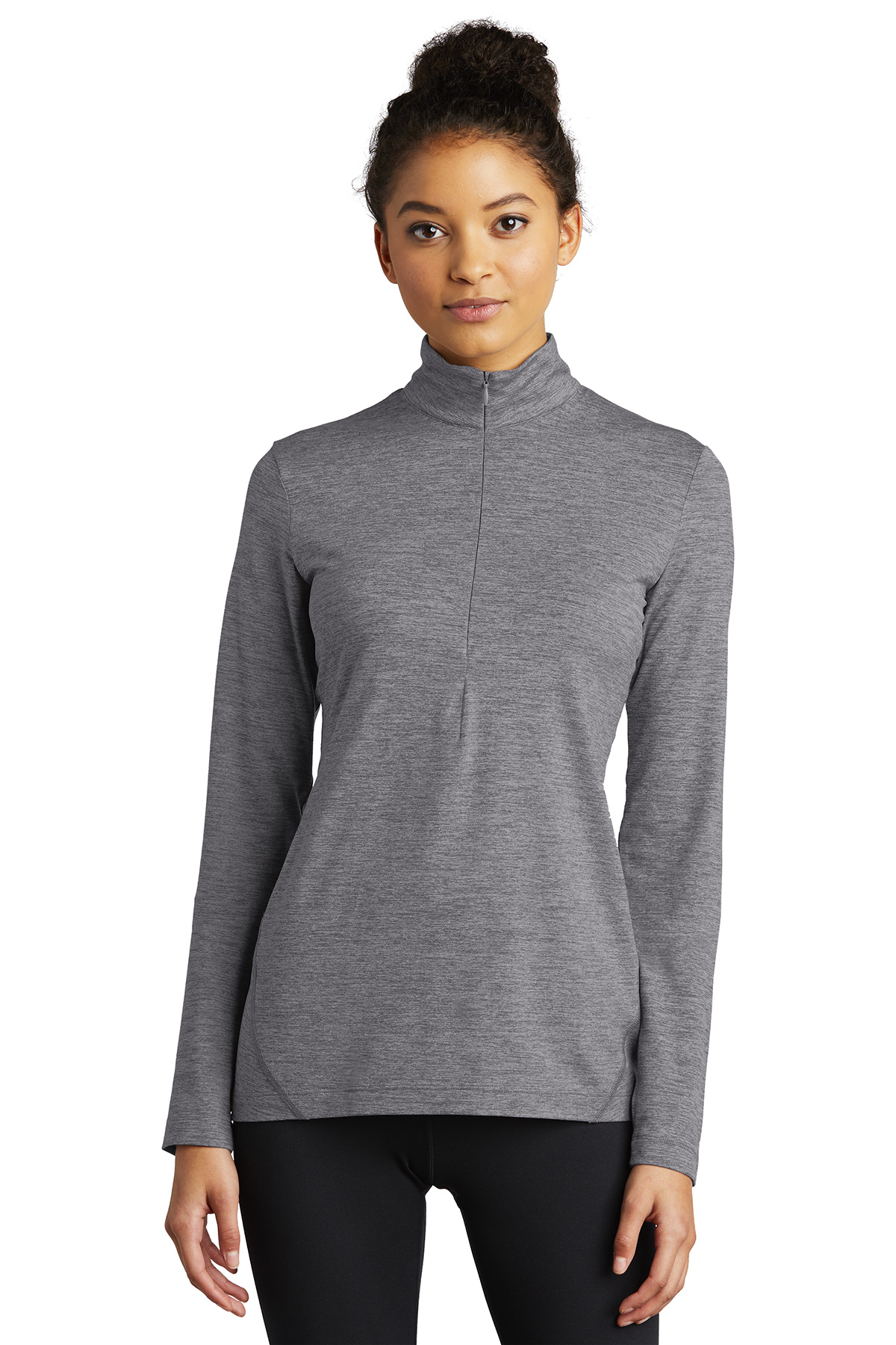 Sport-Tek® Ladies Exchange 1.5 Long Sleeve 1/2-Zip - Image 7