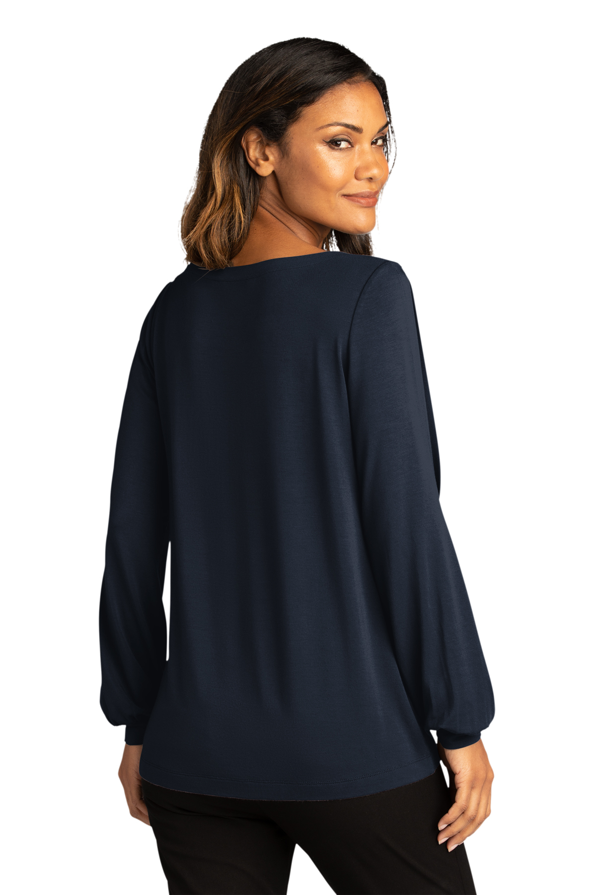 Port Authority ® Ladies Luxe Knit Jewel Neck Top - Image 3