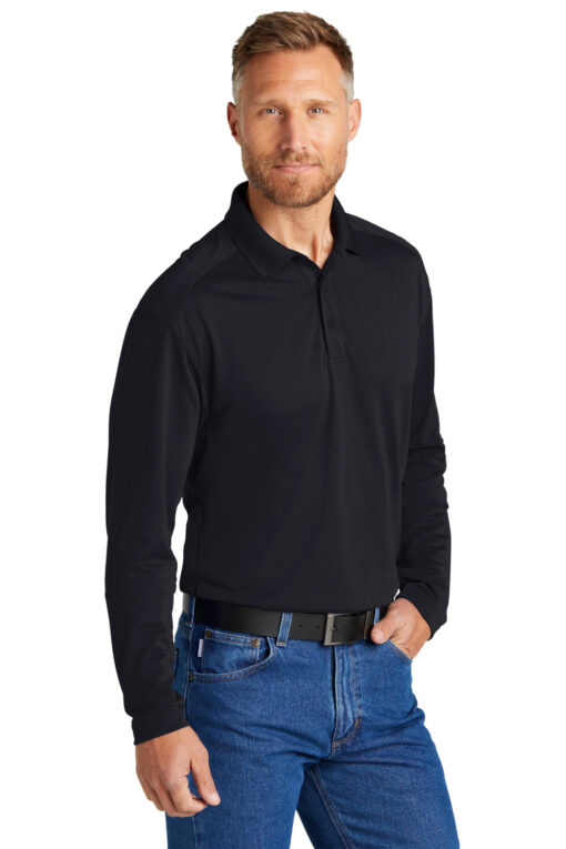 CornerStone Select Lightweight Snag-Proof Long Sleeve Polo - Image 2