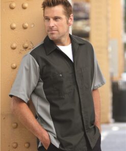 Red Kap Short Sleeve Automotive Crew Shirt - Image 1