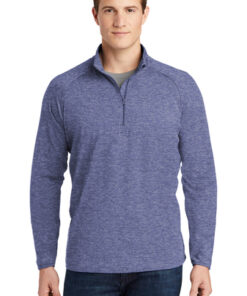 Sport-Tek® Tall Sport-Wick® Stretch 1/2-Zip Pullover - Image 1