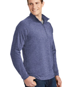 Sport-Tek® Tall Sport-Wick® Stretch 1/2-Zip Pullover - Image 4