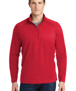 Sport-Tek® Tall Sport-Wick® Stretch 1/2-Zip Pullover - Image 9