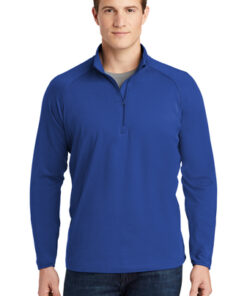 Sport-Tek® Tall Sport-Wick® Stretch 1/2-Zip Pullover - Image 10