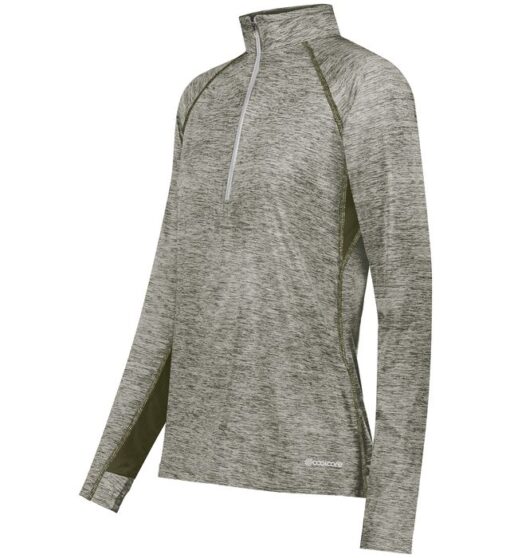 Holloway Ladies Electrify Coolcore® 1/2 Zip Pullover - Image 2