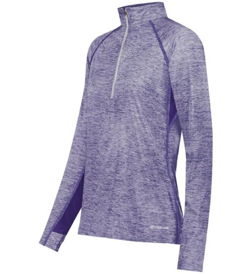 Holloway Ladies Electrify Coolcore® 1/2 Zip Pullover - Image 4