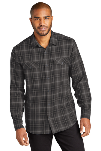 Port Authority® Long Sleeve Ombre Plaid Shirt - Image 4