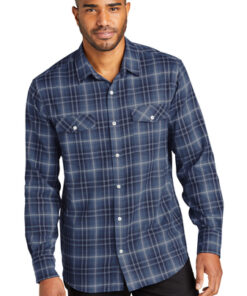 Port Authority® Long Sleeve Ombre Plaid Shirt - Image 5