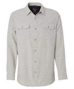 Burnside Long Sleeve Solid Flannel Shirt - Image 7