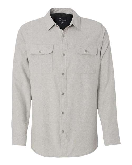 Burnside Long Sleeve Solid Flannel Shirt - Image 7