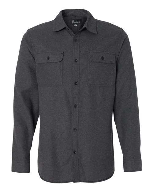 Burnside Long Sleeve Solid Flannel Shirt - Image 5