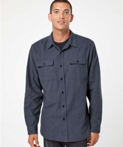 Burnside Long Sleeve Solid Flannel Shirt