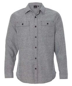 Burnside Long Sleeve Solid Flannel Shirt - Image 6