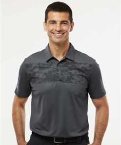 Adidas - Camo Chest Print Polo - Image 1