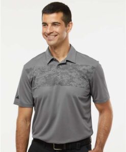 Adidas - Camo Chest Print Polo - Image 4