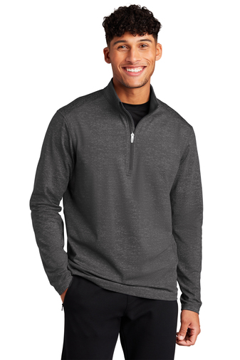 Sport-Tek ® Sport-Wick ® Stretch Reflective Heather 1/2-Zip Pullover - Image 5