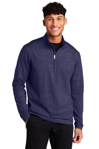 Sport-Tek ® Sport-Wick ® Stretch Reflective Heather 1/2-Zip Pullover - Image 6