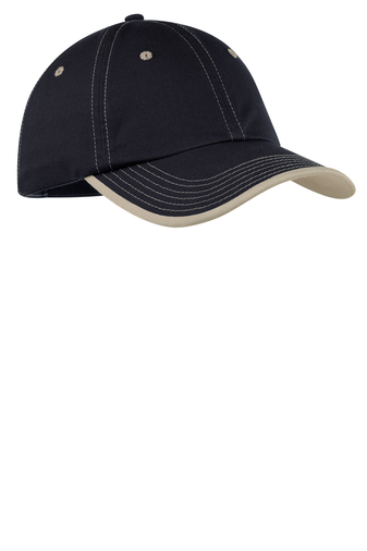Port Authority® Vintage Washed Contrast Stitch Cap - Image 4