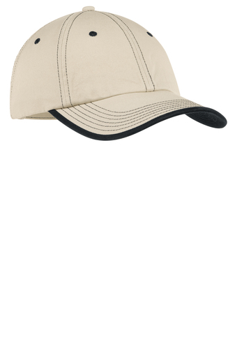 Port Authority® Vintage Washed Contrast Stitch Cap