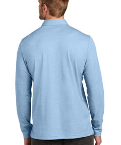 TravisMathew Oceanside Heather Long Sleeve Polo - Image 2