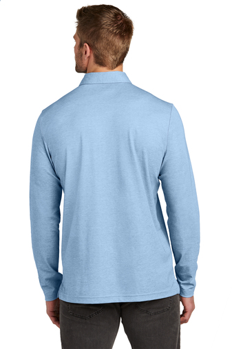 TravisMathew Oceanside Heather Long Sleeve Polo - Image 2