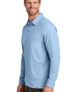 TravisMathew Oceanside Heather Long Sleeve Polo - Image 3