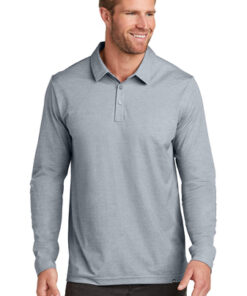 TravisMathew Oceanside Heather Long Sleeve Polo - Image 5