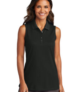 Port Authority® Ladies Dry Zone® UV Micro-Mesh Sleeveless Polo - Image 1