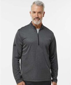 Adidas - Space Dyed Quarter-Zip Pullover - Image 4