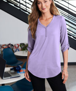 Port Authority® Ladies City Stretch 3/4-Sleeve Tunic - Image 4