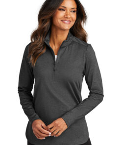 Port Authority® Ladies C-FREE® Double Knit 1/4-Zip - Image 1